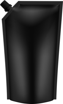 Black Doy Pack Mock up png