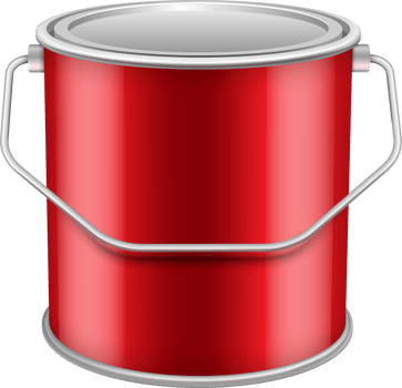 closed red  can with wall paint png