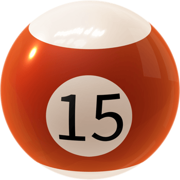 brown billiard ball fifteen png