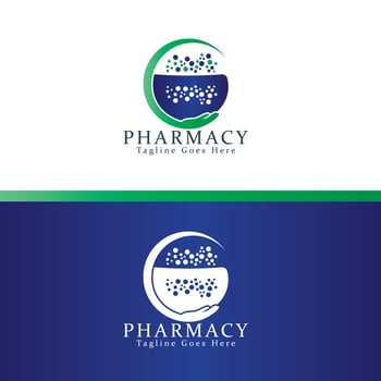 Pharmacy Concept Logo Design Template. Medical and Pharmacy Logo. vector