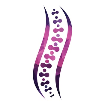 Chiropractic Logo Design Vector illustration. Spine care logo.