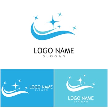 cleaning clean service logo icon vector template