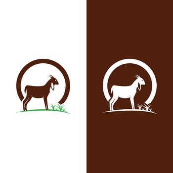 Goat logo template vector icon
