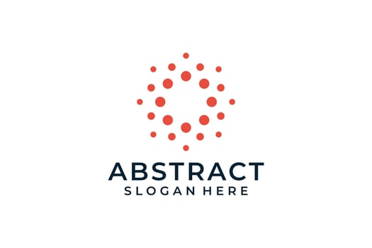 Abstract dotted idea logo design vector