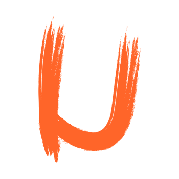 Letter U Alphabet in Brush Style png