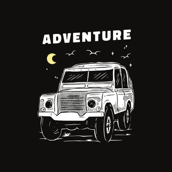 car adventure outdoor illustration vector