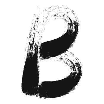 Letter B Custom Alphabet Brush Texture png