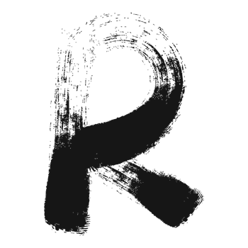 Letter R Custom Alphabet Brush Texture png