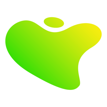 Abstract Gradient Blob Shape png