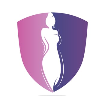 Beautiful fashion woman Logo designs template. Natural Beauty, Yoga and Massage Logo. vector