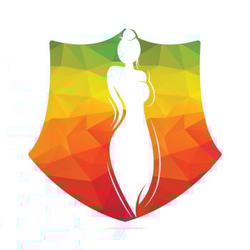 Beautiful fashion woman Logo designs template. Natural Beauty, Yoga and Massage Logo. vector