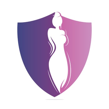 Beautiful fashion woman Logo designs template. Natural Beauty, Yoga and Massage Logo. vector