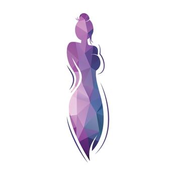Beautiful fashion woman Logo designs template. Natural Beauty, Yoga and Massage Logo. vector