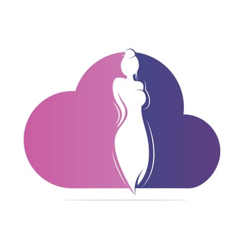 Beautiful fashion woman Logo designs template. Natural Beauty, Yoga and Massage Logo. vector