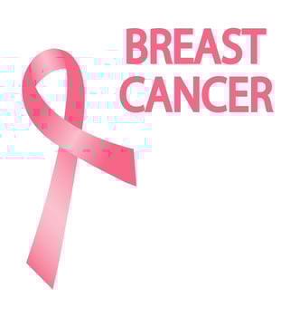 Pink breast cancer company ribbon. vector