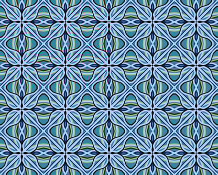 Multi-Color Moroccan Seamless Pattern. Traditional Arabic Islamic Background. Vintage, Turkish, Indian style Ideal for carpet, ceramics, tiles. Vector Illustration.