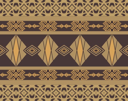 Geometric Pattern with Tribal Shape. Designed in Ikat, Boho, Aztec, Folk, Motif, Gypsy, Arabic Style. Ideal for Fabric Garment, Ceramics, Wallpaper, stationery, branding identity and packaging design. vector