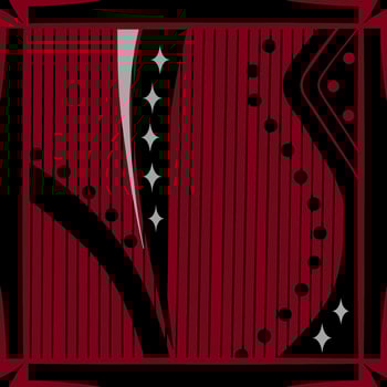 Geometric Red pattern design Ideal for silk scarf, kerchief, bandana, neck wear, shawl, hijab, fabric, textile, wallpaper, carpet, or blanket. Artwork for fashion printing. Vector Illustration.
