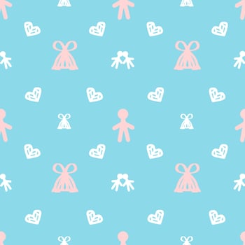 Geometric Seamless Pattern with Tribal Shape. Pastel color pattern designed in Ikat, Aztec, Moroccan, Thai, Luxury Arabic Style. Ideal for Fabric Garment, Ceramics, Wallpaper. Vector Illustration.