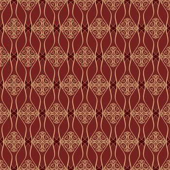 Geometric Seamless Pattern with Tribal Shape. Designed in Ikat, Boho, Aztec, Folk, Motif, Luxury Arabic Style. Ideal for Fabric Garment, Ceramics, Wallpaper. Vector Illustration