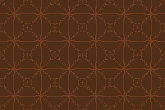 Luxury brown geometric pattern design with tribal shape elements. Ideal for fabric design, paper print and web backdrop. vector