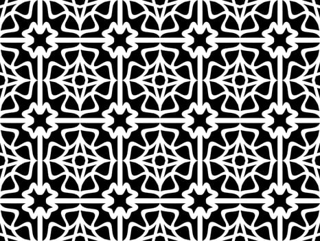 Black and white Seamless pattern. Geometrical Pattern design in Aztec symbols, Ethnic Style, ideal for men shirt, male fashion, kid table cloth, wrapping paper, Wallpaper, backdrop. vector