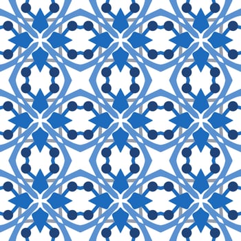 Abstract seamless background. Blue geometrical Pattern design in Aztec symbols, Ethnic Style. Blue embroidered, ideal for men shirt, male fashion, tote, bag, Wallpaper, backdrop. vector