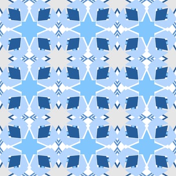 Blue tone chevron zigzag pattern design with aztec style. Seamless chevron pattern. Vector Illustration.
