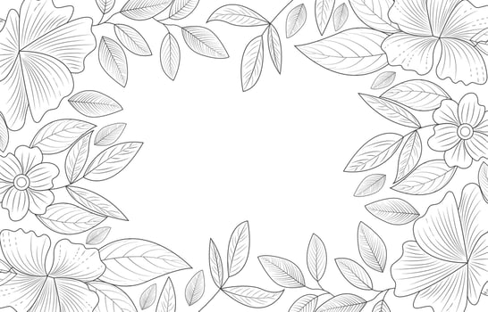Hand Drawn Realistic Floral vector