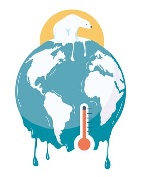 climate change concept vector