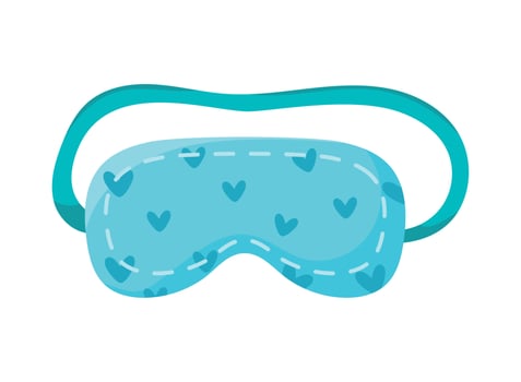 sleep eyes mask cover vector