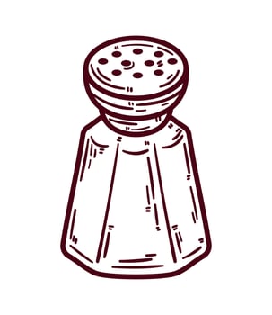 salt shaker kitchen utensil vector