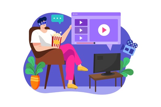 VR Gaming Experience with VR technology vector