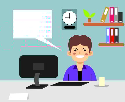Hosting or bussinesman illustration vector