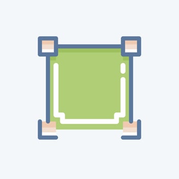 Icon Draw Square. related to Graphic Design Tools symbol. doodle style. simple design editable. simple illustration. simple vector icons