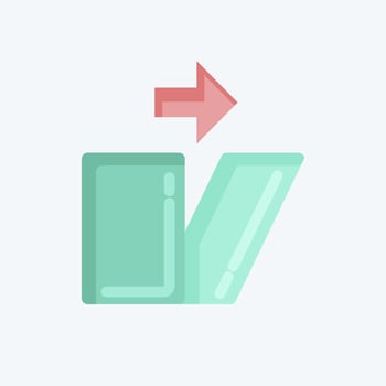 Icon Distortion. related to Graphic Design Tools symbol. flat style. simple design editable. simple illustration. simple vector icons