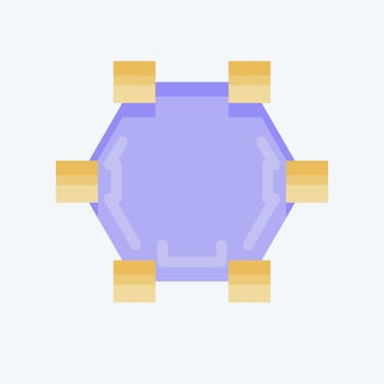 Icon Draw Polygon. related to Graphic Design Tools symbol. flat style. simple design editable. simple illustration. simple vector icons