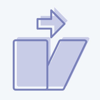 Icon Distortion. related to Graphic Design Tools symbol. two tone style. simple design editable. simple illustration. simple vector icons