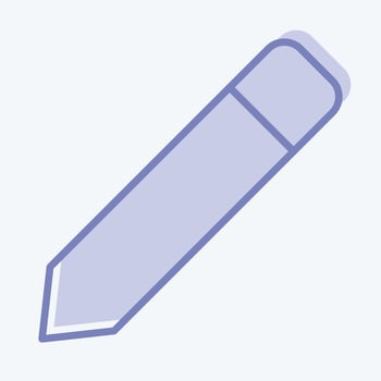 Icon Pencil. related to Graphic Design Tools symbol. two tone style. simple design editable. simple illustration. simple vector icons