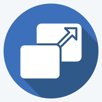 Icon Scale. related to Graphic Design Tools symbol. long shadow style. simple design editable. simple illustration. simple vector icons