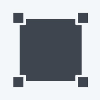 Icon Draw Square. related to Graphic Design Tools symbol. glyph style. simple design editable. simple illustration. simple vector icons