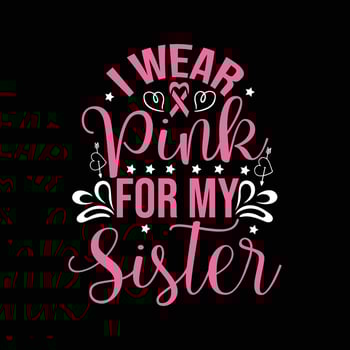 breast cancer t shirt design vactor vector