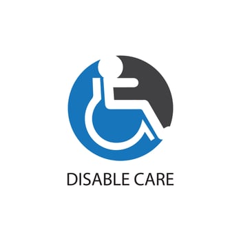 Disabled icon illustration isolated vector sign symbol