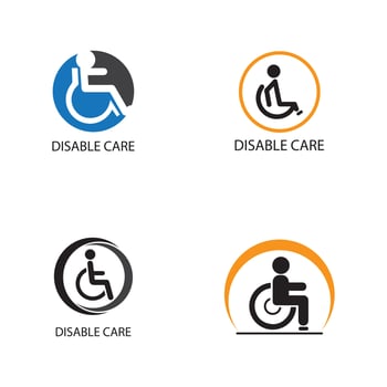 Disabled icon illustration isolated vector sign symbol