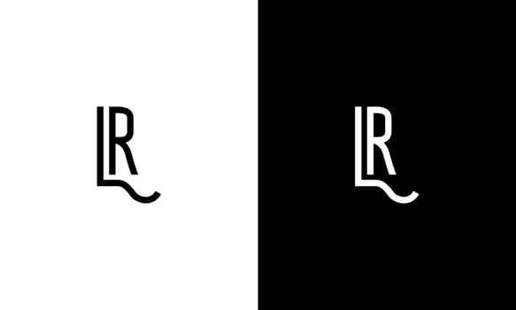 Letter LR vector logo free template Free Vector