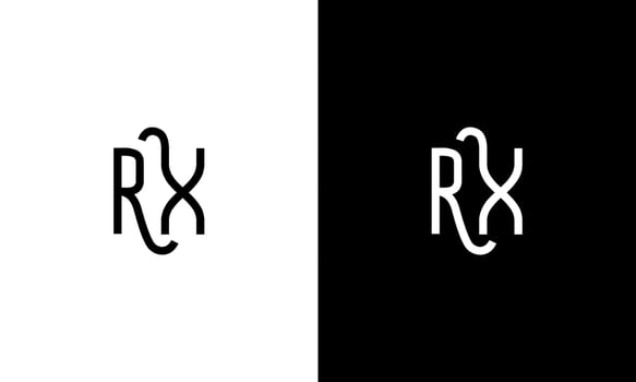 Letter RX vector logo free template Free Vector