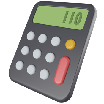 Calculator 3D Illustration png
