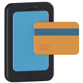 Online Card Payment 3D Illustration png