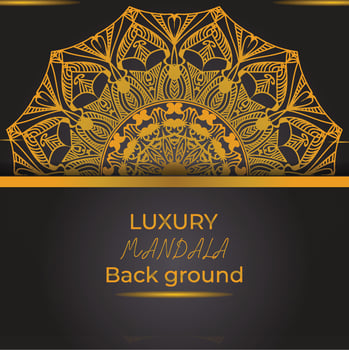 Luxury ornamental mandala design background vector