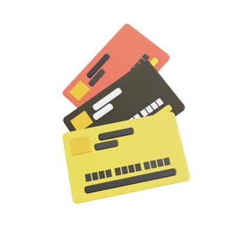 credit card 3d with payment concept png
